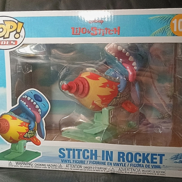 New in box 💥POP! Rides Disney's Stitch in Rocket #102💥 Collectible Figurine - Picture 3 of 11